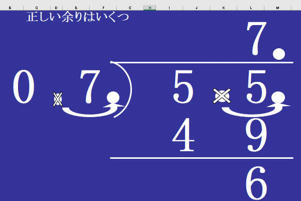 小数のわり算あまり